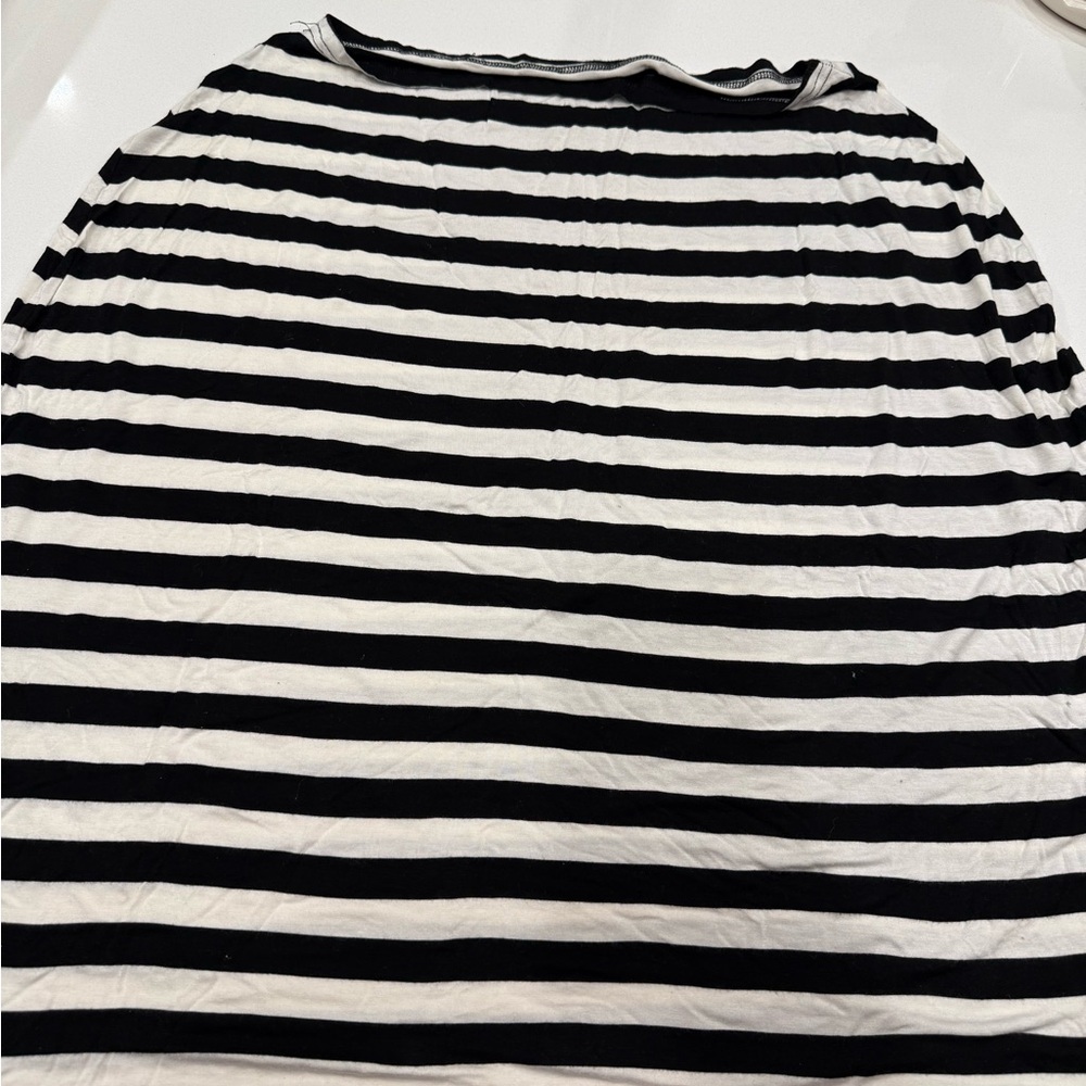 Covered Goods Black and White Striped Nursing Cover